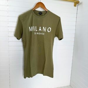 NEW Milano Di Rouge Men's Lux Signature T Shirt XS